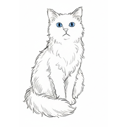 alo cat logo sitting illustration